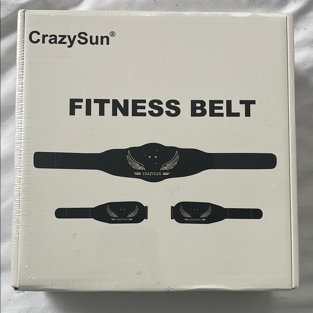 CrazySun Black Fitness Belt